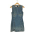 ザラ ZARA デニムノースリーブワンピース レディース import:M